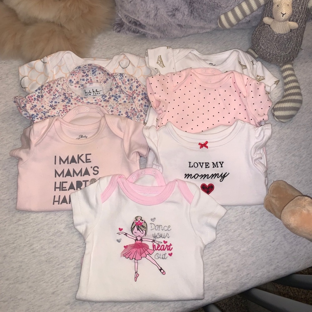 Baby Girl Onesie Lot
